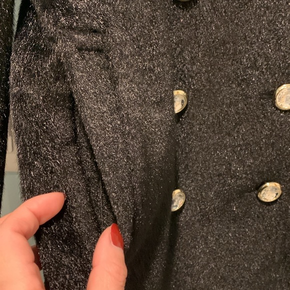 Gryphon Faux Fur Fuzzy Coat Holiday Peacock Size Small - Picture 5 of 11